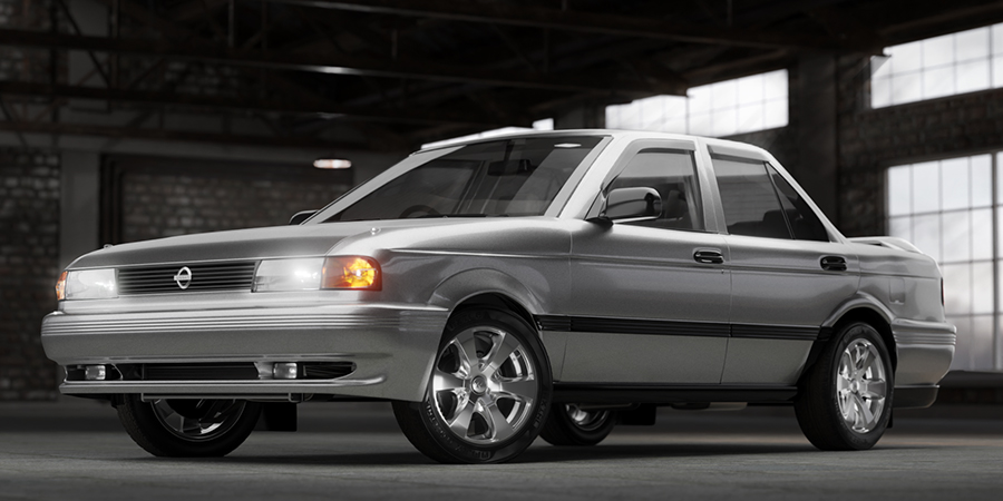 3D Render of Nissan Sentra B13